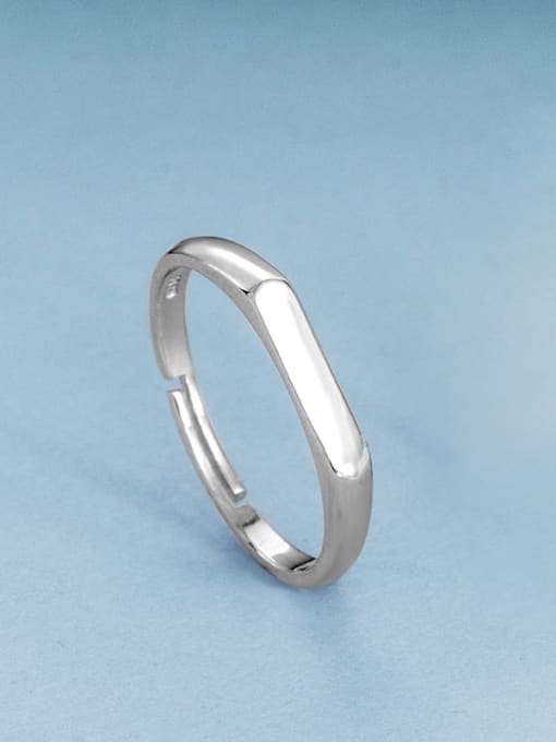 RS809 [Women's Edition] 925 Sterling Silver Geometric Minimalist Band Ring